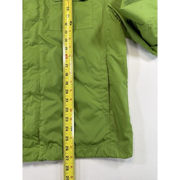 Ben Sherman Hooded Jacket Green Zip Away Hood Nylon Full Zip Men’s Large - Picture 7 of 11